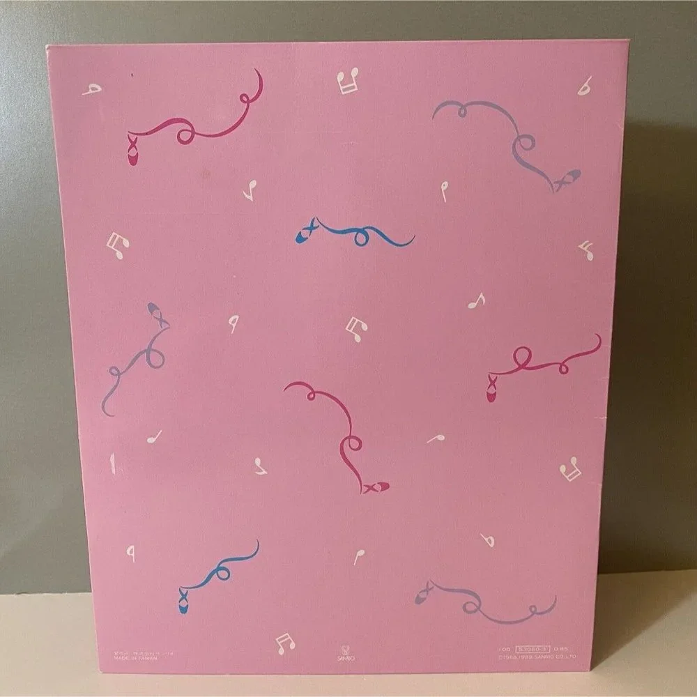 Vintage Sanrio 1989 Folder Petit Plie Ballet Slippers Pocket Portfolio